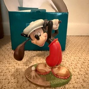 Disney Golfing Mickey Mouse Figurine